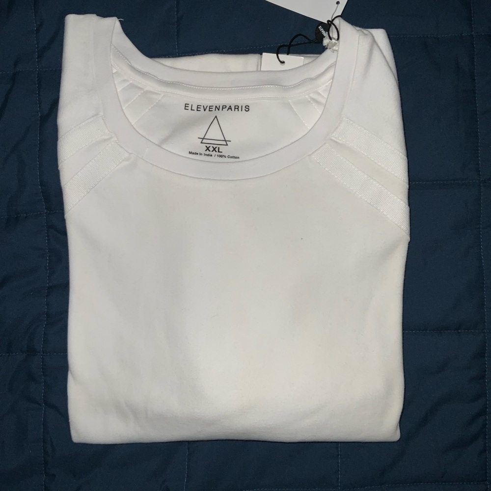 Eleven Paris, white cotton shirt size XXL
